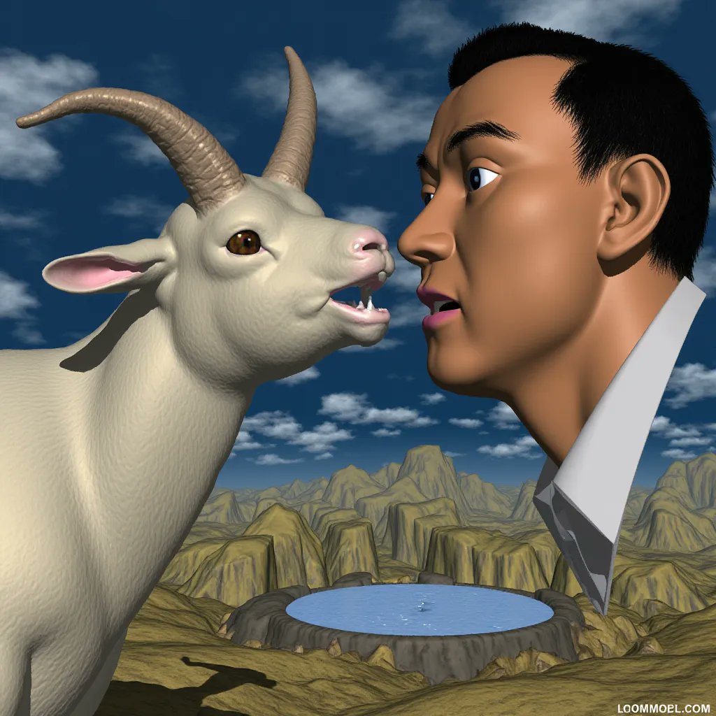 I ve been trying to get Andrew Yang s attention and he s been ignoring me. If you tag him in a post with this image maybe he ll see it. I think we could have a good battle of ideas. I think if we had a public and fair debate about the Goat